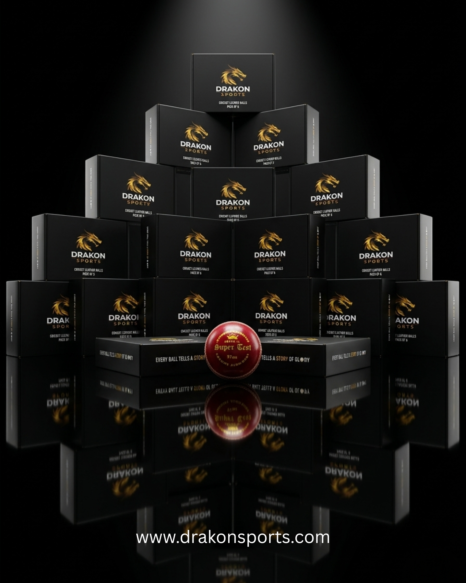 Super Test Red Leather Cricket Balls
